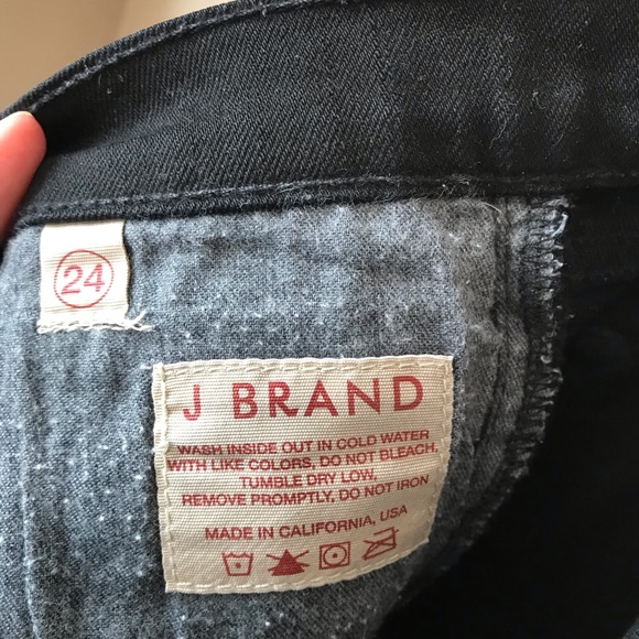 J Brand Black Skinny Pencil Leg Jeans 24 - Picture 3 of 4